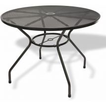 Gartentisch Balkontisch Streckmetall Tisch rund Los Angeles 100x71cm