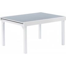 Gartentisch Modulo t 6/10 Full Glas Weiß Wilsa Garden