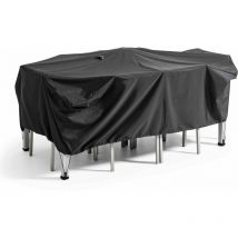 Gartentischbezug in Schwarz, 200 x 130 cm Schwarz