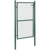 Puerta de valla - 107.5 x 196 cm - acero (recubierto de polvo)