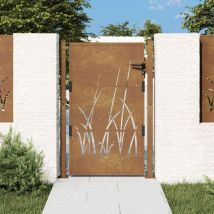 Maison Chic - Gartentor,Gartenzaun Tor,Gartentür 105x155 cm Cortenstahl Gras-Design JDVN995696 BonneVie
