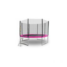 Gartentrampolin Trampolin 430cm Modell 2019 Randabdeckung Pink