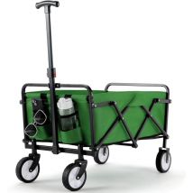 Liferun - Gartenwagen Kinderwagen Faltbar Transportwagen Strandwagen max.60KG Verstellbarer Griff (Grün)