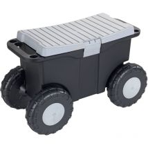 Gartenwagen Xxl, Mit Sitz Und Stauraum, 15 L, Maximex