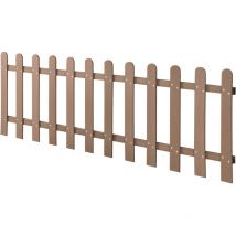 Gartenzaun Elda WPC 200x60 cm Braun neu.holz