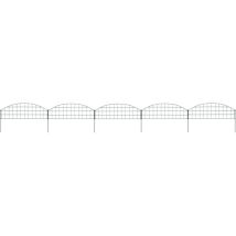 Gartenzaun Set Konvex 77,3x26 Cm Grün Cfw825114