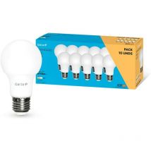 Garza - Bombilla led de bajo consumo estandar A60 E27 de 470LM y 6W de potencia equivalente a 40W y temperatura amarillo cálido 3.000K a+ 15.000H