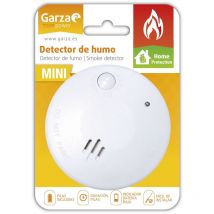 Garza - Mini Detector de Humo para el Hogar. Alarma de Incendios de 85dB, Blanco