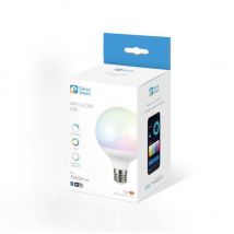 Garza - Smarthome - Pack 2 Bombillas led Globo G95 Intelegente Wifi E27, luz blanca neutra regulable con cambio de intensidad, temperatura y color.