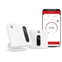 Termostato Wi-fi Intelligente Per Caldaia E Riscaldamento, Con Adattatore, Misuratore Di Consumo, Controllo Tattile, Rilevamento Finestre Aperte, 