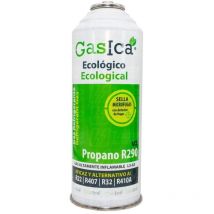 Gas refrigerante orgánico Gasica V2 sustituto R32/R22/R407/R290 y R410A 226gr