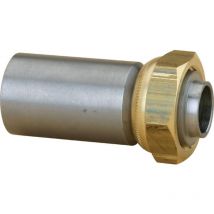 Gasanschluss gerade 2 Stück flachdichtend Gas zum Anschweißen an Stahl 40X49 - Ø42.4