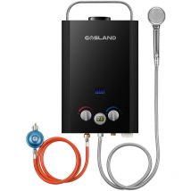 Gasland Chef - gasland BE158B-DE Scaldabagno a gas senza serbatoio esterno con tappo antipioggia, certificato ce 6L sistema doccia calda, scaldabagno