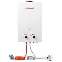 Gasland Chef - gasland BS264 10L 30/37mbar Tankless Chauffe-eau instantané à gaz, Chauffe-eau à gaz portable, Chauffe-eau instantané à gpl pour