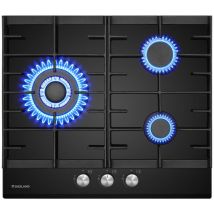 Gasland Chef - gasland Eingebaute Erdgas/Butan/Propan-Kochplatte, gehärtetes Glas - GH603BF - 3 Kochstellen - 6200W