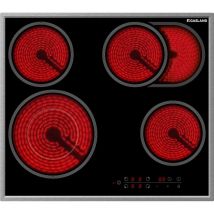 Gasland Chef - gasland Eingebautes Glaskeramikkochfeld, Timer & Sicherheitsschloss - CH604BF24B - 4 Kochzonen - 6600W - Mit Edelstahlrahmen