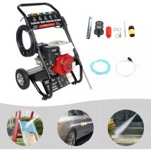 Gasolina Hidrolimpiadora de alta presión, Limpiador de alta presión de gasolina de 7,5 HP 4 tiempos, pistola pulverizadora de alta presión, 2200 PSI,