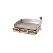 Gasplancha feria 2 Flammen - INOX-Platte und -Gehäuse - FE22F