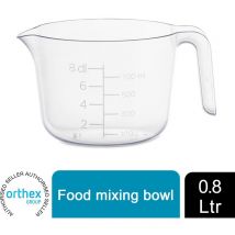 Gastromax - Clear Transparent Food Mixing Bowl With An Easy-to-Pour Spout 0.8 l