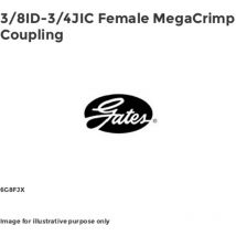 Gates 3/8ID-3/4JIC Female MegaCrimp Coupling 6G8FJX