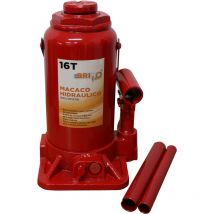 Bricoferr - Gato hidráulico tipo botella 16T – Altura ajustable de 225 a 425 mm