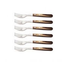 6-teiliges Polywood Kastanie jumbo Tramontina Tafelgabelset Tramontina