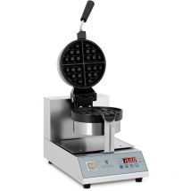 Royal Catering - Gaufrier Appareil à Gaufres Belges De Bruxelles Waffle 1300W 18 Cm Led Rotatif