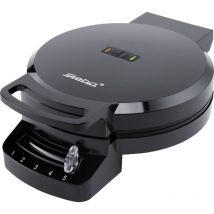 Steba Germany - Steba we 1 Gaufrier revêtement anti-adhésif, voyant lumineux, rabattable, réglage de la température en continu noir