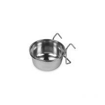 Comedero inox. con ganchos 250 ml. - Gaun