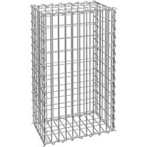 Tectake - Gavión para piedras - gavión decorativo de acero, muro protector galvanizado exterior para jardín, malla para piedras de muro de contención