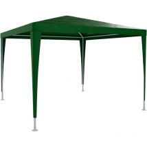 Gazebo 3 x 3 Metri Struttura in Acciaio Copertura In pe 110 gr/m² Impermeabile Idrorepellente Resistente Raggi Solari uv Tenda Ombrellone Per Fiere
