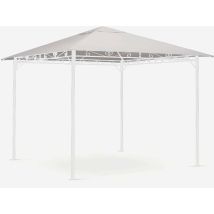 Gazebo 3x3 metri giardino acciaio antivento Style uv Colore: Bianco
