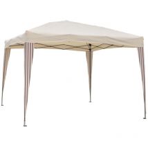 Gazebo Rapid struttura in acciaio 3x3x2,5 mt ad apertura immediata e top in poliestere verde da giardino esterno