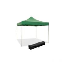 Gazebo richiudibile pieghevole 3 x 3 mt Verde ricoperto in pvc impermeabile