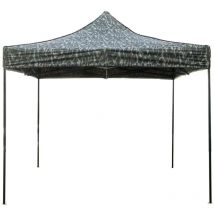 Gazebo richiudibile pieghevole 3 x 3 Mimetico ricoperto in pvc impermeabile