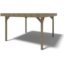 Altanka - Pergola de jardin 4,04x4,04m - traité
