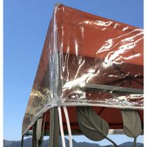 Quick-star - Gazebo Cubierta protectora Pavillon 2 x 2 m Impermeable Transparente Protección contra la intemperie