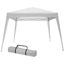 Gazebo pieghevole richiudibile fisarmonica 3X3mt fiera mercato bianco