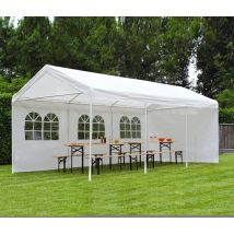 Gazebo per cerimonie o ricovero veicoli 3 x 6 metri con tende laterali