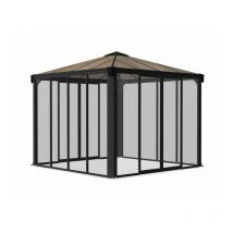 Palram - Gazebo Ledro 3000 Closed - Polycarbonate/Acrylic - L295 x W295 x H276 cm - Grey
