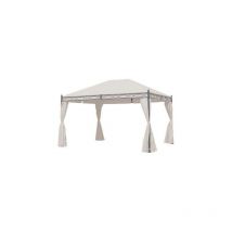Domus - gazebo napoli acciaio/poly mt 3X4