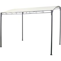 Gazebo pergola in acciaio e poliestere 180 gr – 4 pali robusti – Montaggio senza viti – C.R.O.