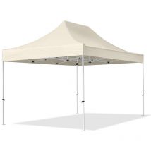 Carpasol - Gazebo Pieghevole Giardino 3x4,5m Telo Poliestere idrorepellente Padiglione Mercati Sagre crema