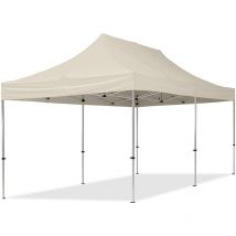House Of Tents - Gazebo Pieghevole Giardino 3x6m Alluminio Telo Poliestere idrorepellente Padiglione Mercati Sagre crema