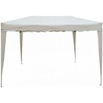 Garden Deluxe Collection - Gazebo pliant avec structure en acier avec sac inclus pour les foires et les marchés de chameau White - L300xP300xH max
