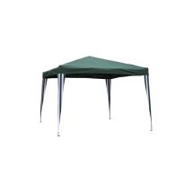 Structure en acier rapide gazebo 3x3x2,5 m avec ouverture imme'diate et plateau en polyester vert pour jardin exte'rieur