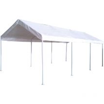 Gardeness - Gazebo pour la voiture en acier et polyester 3x6 Mt Adeline