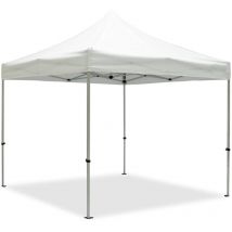 Gazebo richiudibile premium 3x3 30mm pieghevole a fisarmonica mercato fiera
