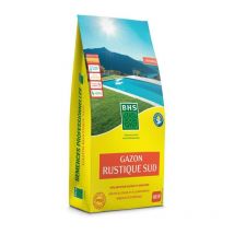Gazon BHS Gazon Rustique Sud - 10kg - Résistant aux conditions seches grâce a la fétuque élevée. Rapide et homogene.
