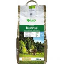 Les Doigts Verts - Gazon rustique enrichi 5 Kg (environ 170m2)